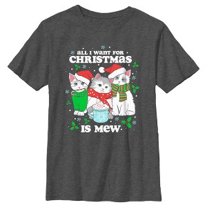 Boy's Lost Gods All I Want for Christmas Is Mew T-Shirt - 1 of 4