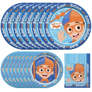 Treasures Gifted Blippi Birthday Party Tableware Starter Set for 24 Guests - 1 of 1