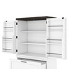 Vynxaria Modern Farmhouse Style Wooden Cabinet with Sturdy Frame with Inside Door Storage Divider with Drawers for Living Room - 4 of 4