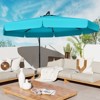 Tangkula 10FT Offset Hanging Umbrella Patio Cantilever Umbrella w/ Easy Tilt Adjustment - 3 of 4