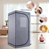 LOVMOR Portable Gothic Roof Plus Type Full Size Steam Sauna tent with Foldable Chair, Remote Control, Spa, Therapy & Relaxation at home - 3 of 4