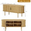 47.2" TV Stand, Modern TV Console Table with Storage Compartment and Sliding Door, Gaming Entertainment Center for Living Room, Bedroom - 3 of 4