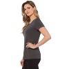 Rekucci Short Sleeve Scoop Neck Stretch T-Shirt for Women - 2 of 3