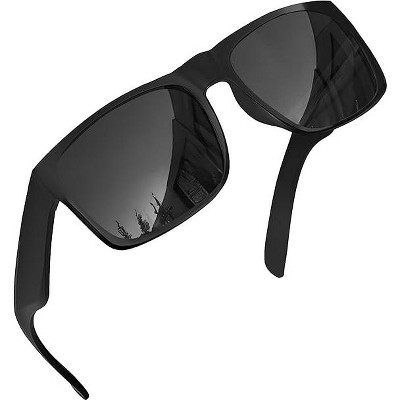 grinderPUNCH XL Polarized Oversized Sunglasses  Lightweight Men's Big Wide Head UV Protection for Sports, Driving, Fishing  Large Face Fit (Matte)