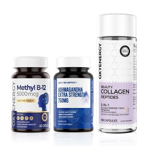 OXYENERGY Methyl B12, Advanced Collagen & Ashwagandha Bundle - 1 of 1