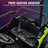 24V Kids UTV Off-Road, 4x4 Electric Truck w/Sunshade, Remote, LED Lights, Shock Absorber, Horn & Music Player - 3 of 4