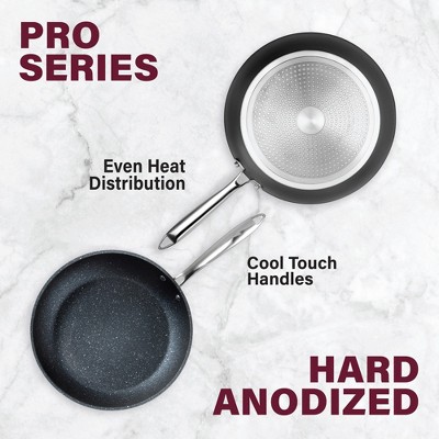 Professional 2-Piece Aluminum Nonstick Fry Pan Set with Ceramic Coating