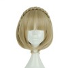 Unique Bargains Women's Bob Wigs 12" Yellow with Wig Cap - 2 of 4