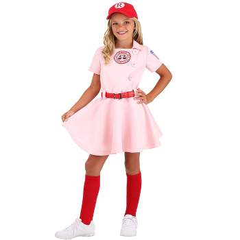 HalloweenCostumes.com League of Their Own Luxury Kids Dottie Costume For Girls