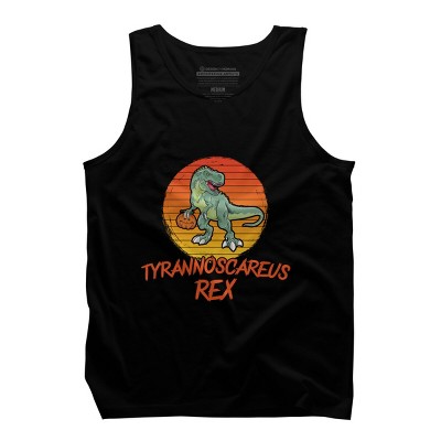 Men's Design By Humans Tyrannoscareus Rex Funny Dinosaur Halloween ...