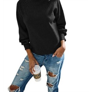 Women's Mockneck Long Sleeve Sweater - Supreme Fashion - 1 of 3
