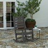 Merrick Lane Contemporary Rocking Chair, All-Weather HDPE Indoor/Outdoor Rocker - 2 of 4