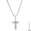 Steeltime 24" Men's stainless steel crucifix pendant - 3 of 4