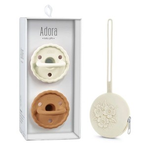 La’dore Baby Pacifier & Case Set – BPA-Free Silicone Soother for Teething Relief + Portable Pacifier Holder for Travel & Storage - 1 of 4