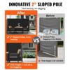 VEVOR Retractable Side Awning, 71''x 118'' Aluminum Outdoor Privacy Screen, 280g Polyester Water-proof Retractable Patio Screen, Black - 4 of 4