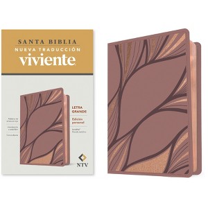 Santa Biblia Ntv, Edición Personal, Letra Grande (Sentipiel, Rosado Metálico) - Large Print (Leather Bound) - 1 of 1