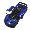 KiNSMART - 2016 Pagani Huayra BC 5" 1:38 Scale Die Cast Metal Model Toy Car w/Pullback Action (Blue) - 3 of 4