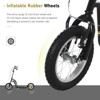INFURNIC Kick Scooters Youth Scooter with Dual Brakes Adjustable Handlebar and Inflatable Tires, Black, 47.3"*22.8"*33.5" - 2 of 4