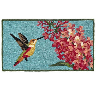 2'x3'6" Rectangle Hand Made Indoor and Outdoor Hooked Accent Rug Multicolored - Plow & Hearth