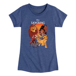 Girls' - Disney - Lion King Poster Fitted Short Sleeve Graphic T-Shirt - 1 of 4