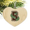 Brown University Secondary Logo Heart Love Wood Christmas Tree Holiday Ornament - 2 of 3
