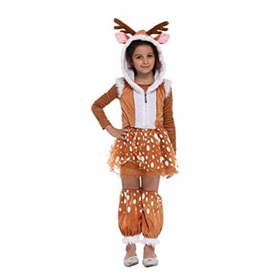 Joyfy Halloween Deer Costume for Girls, Deer Costume Kids for Child Halloween Animal theme Dress Up Party