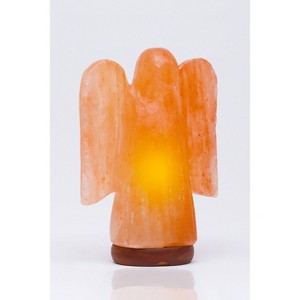 Angel Himalayan Salt Novelty Table Lamp - Q&A Himalayan Salt: Modern Electric Rock Light, No Assembly, E12 Socket - 1 of 4