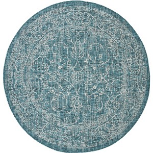 Courtyard CY8680 UV & Stain Resistant Non-Shedding Power Loomed Indoor/Outdoor Rugs - Safavieh - 1 of 4