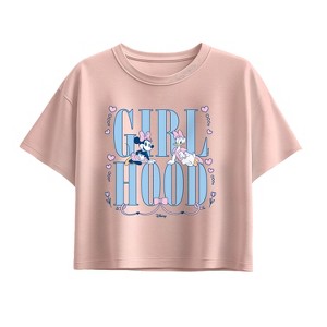 Girls' - Disney - Girlhood Short Sleeve Boxy Graphic T-Shirt - 1 of 2