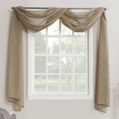 window scarf curtains