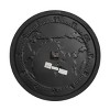 Metal World Map Wall Clock Black - Olivia & May: Silent, Vintage Style for Living Room - 4 of 4