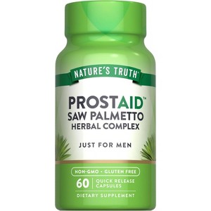 Nature's Truth Prostate Support Supplement for Men | Saw Palmetto Herbal Complex | 60 Capsules - 1 of 4