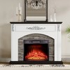 44" Farmhouse Fireplace Mantel With Heater - 2 of 3