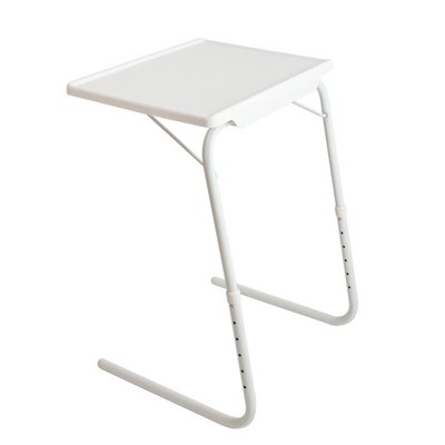 Lexi Home My Comfy TV Table Mate Adjustable Folding - White