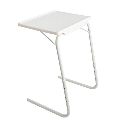 Lexi Home My Comfy Tv Table Mate Adjustable Folding - White : Target