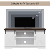 CuisinSmart Farmhouse Cabinet, 65 Inch TV Stand with Storage, Barn Doors and Shelves, Modern TV Console Table Furniture for Living Bedroom - 3 of 4
