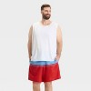 Men's 7" Colorblock Swim Shorts - Goodfellow & Co™ Red - 3 of 3