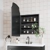 PexFix Black Bathroom Vanity Set with Arched Mirror 30 Inch Single Sink Vanity Cabinet with Soft-Close Doors & Drawers for Bathroom Storage and Décor - 3 of 4