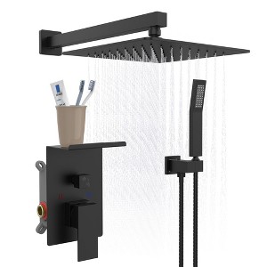 10 inch Rainfall Shower System With Storage Rack - 1 of 4