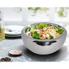Sol Living Stainless Steel Salad Bowl Serve Pasta, Snacks, Fruit - 2 of 4