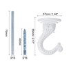 Unique Bargains Zinc Alloy Ceiling Hooks and Hangers with Hardware 6 Pcs - 2 of 4
