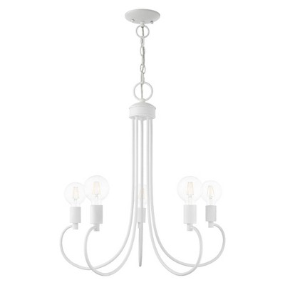 Livex Lighting Bari 5 - Light Chandelier in  White