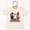 Chick or Treat Halloween Chickens - Youth Short Sleeve Graphic T-Shirt and Toddler Short Sleeve Graphic T-Shirt - 2 of 4