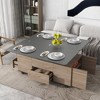 NicBex Modern Rectangle Coffee Table with Lift Top and 3 Storage Drawers for Living Room - 4 of 4