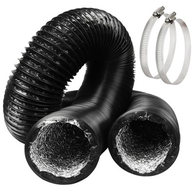 AMMER 4 Inch 16FT Dryer Vent Hose, Flexible Aluminum Air Ducting Tube, Insulated Flex Hose Kit for Indoor & Outdoor Use