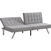 Streamdale WOOD FRAME, STAINLESS LEG, FUTON, SOFA BED GREY - 4 of 4