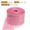 Unique Bargains Burlap Wired Soft Decorative Ribbon Trim for Gift Wrapping - 2 of 4