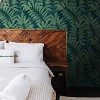 Tempaper & Co. Palm Leaves Removable Peel and Stick Wallpaper, Moody Green, 28 sq. ft.: Vinyl Self-Adhesive Botanical Decor - 4 of 4