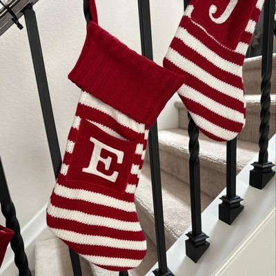 Knit Monogram Christmas Stocking Red B - Wondershop™