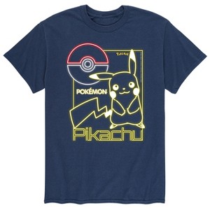 Men's - Pokémon - Neon Pikachu Short Sleeve Graphic T-Shirt - 1 of 4